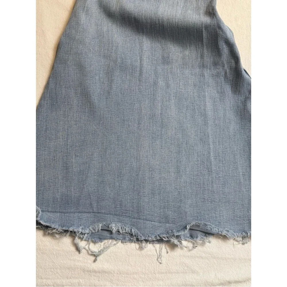 Free‎ People Flare Jeans Raw Hem Bell Bottom Stretch Light Wash W26